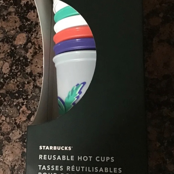 NEW, Starbucks 2020 Summer Color Changing Hot Cups! 6 Pack 16-oz W/ LIDS - Picture 2 of 3
